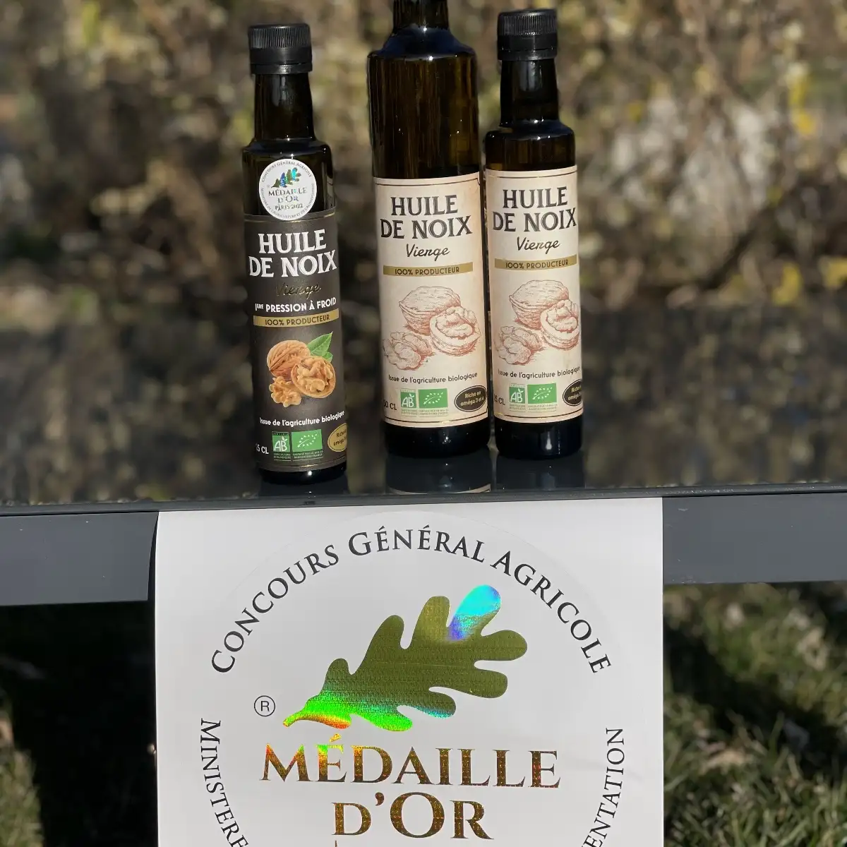 Huile de noix bio Pression à froid